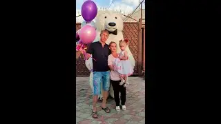 Белый мишка. Чудесное поздравление.
