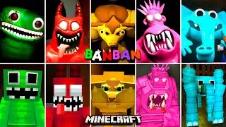 Garten of BanBan - All Jumpscares | Comparison with Minecraft PE | Chapter 4-3-2-1