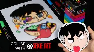 Recreating Sekie Art avatar using Posca Pens