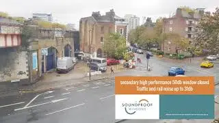 High performance secondary window (50dB) in Action - Before and After