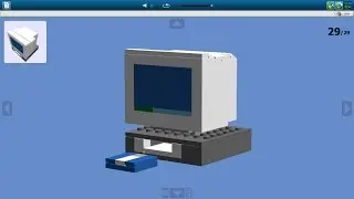 Как сделать старый компьютер из Lego /  How to make an old computer out of Lego