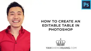 Photoshop Tutorial: How to Create an Editable Table in Photoshop (READ DESCRIPTION FIRST)