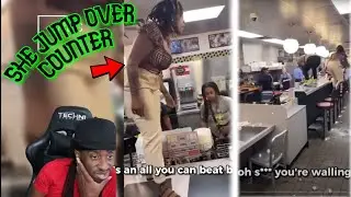 KAREN Gets KNOCKED OUT COLD After Saying This.. (INSTANT KARMA) (Reaction)