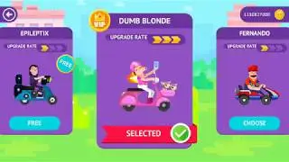 HAPPY RACING DUMB BLONDE UPGRADED MAX LEVEL GAMEPLAY