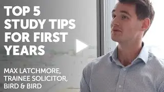 Top 5 study tips for first years
