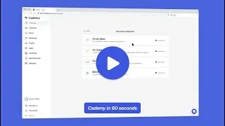 Cademy in 60 seconds