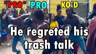 "Pro Street Fighter" Gets Knocked Out by Pro Boxer