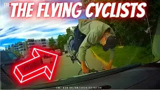 THE FLYING CYCLISTS ---  Bad drivers & Driving fails -learn how to drive  