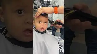 baby gets haircut #shorts