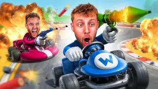 SIDEMEN MARIO KART BUT WITH WEAPONS