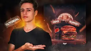 COMO CRIAR UM FLYER DE HAMBURGUERIA - TUTORIAL DE PHOTOSHOP (PSD FREE)
