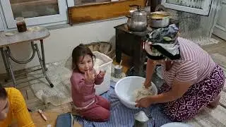 OUR NEIGHBORS CAME AND WELCOME ‼️❤KEŞKEK YEAST BREAD STOVE JAR CAKE ‼️‼️‼️