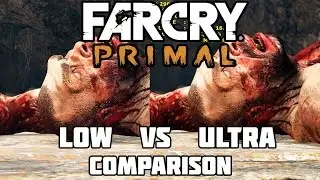 Far Cry Primal - LOW vs ULTRA - Graphic & Frame-rate Comparison - 1080P  - i5 4690k+R9 290