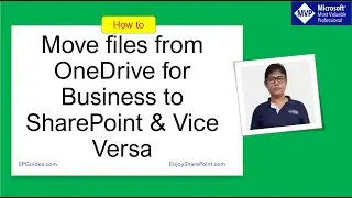 Move files from OneDrive to SharePoint | Move file from SharePoint to OneDrive for Business
