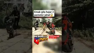 Emak Gila vs 2 Pemotor Jahat😱 