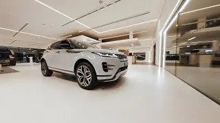Jaguar and Land Rover's showroom with FPV Drone