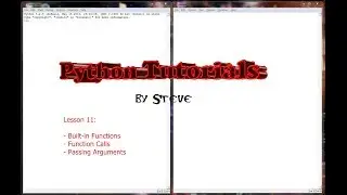 Python Tutorial v3.2.5 Lesson 11 - Python Built-In Functions and Vocabulary