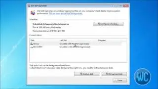 Windows 7 - Defrag your Hard Drive Disk for best performance