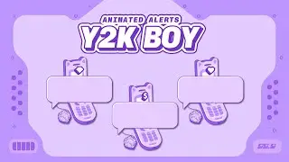 Y2K Boy Animated Alerts for Twitch, Youtube and Facebook Gaming