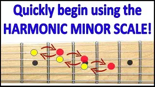 Discover an easy way to begin playing the harmonic minor scale on your guitar.