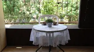 СКАТЕРТЬ с цветами КРЮЧКОМ на круглый стол. ПОДРОБНЫЙ МК (7 частей). СХЕМА. ТРЕТЬЯ часть.