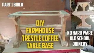 HOW TO BUILD A FARMHOUSE TRESTLE TABLE BASE(Farmhouse Trestle Table/Farmhouse Trestle Table Legs)DIY
