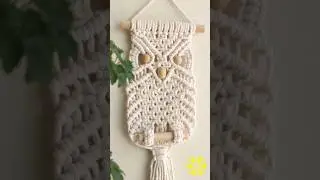 Coruja de Macramê! #macrame #macrametutorial #macrameparainiciantes