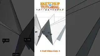 How to Model a parametric roof restaurant : SketchUp for Architects #shorts