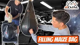 Filling Rival Maize Bag With CORN!!- THIS BAG FEELS AMAZING TO PUNCH!!