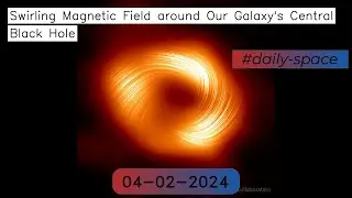 Swirling Magnetic Field around Our Galaxy's Central Black Hole - 04-02-2024