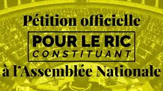 Pourquoi le #RICconstituant ? - Pétition à l'#AssembléeNationale