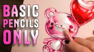 Mind Blowing SHINY Metallic Effects Without Metallic Pencils | Here's How!