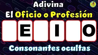 ✔ADIVINA EL OFICIO O LA PROFESIÓN SIN CONSONANTES # 2 👷‍♂️👨‍🔬¿Cuántas adivinaste?