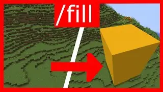 Minecraft. Обзор команды fill. Ставим блоки командой.
