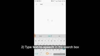 Enable text-to-speech on Android 7 (Nougat) phone