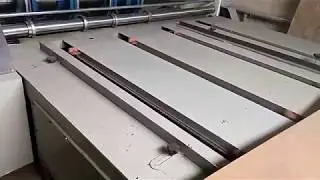 Станок (слоттер) производства гофротары (четырехклапанных гофроящиков) с цепной подачей заготовок