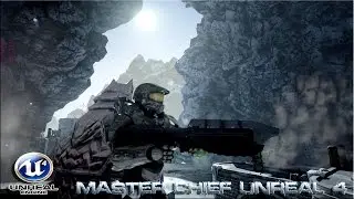 Master Chief in Unreal 4 Infinite Blade: Ice Lands