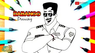 How To Draw Dabangg Cartoon Drawing Drawing Chulbul Pandey New Show  Cartoon Network Animated series