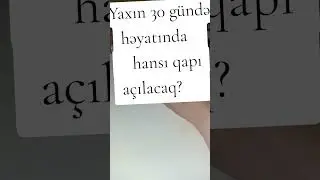 Yaxın 30 gündə hansı qapı açılır? 050-684-97-15 tarot falı 