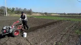 Посадка картошки мотоблоком мотор-сич