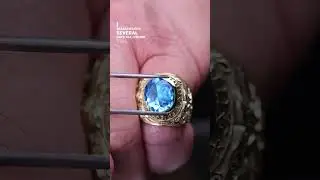 How to restore a West Point ring with green gold.
