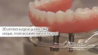 What are some ways the Harrell Dental Implant Center uses surgical guides?