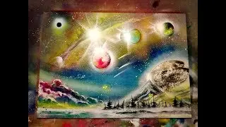 Spray paint space tutorial