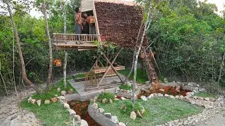Living A Rural Jungle House Build Water Tank Fish Pound
