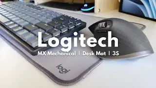 Logitech MX Mechanical Keyboard + MX Master 3S + Logitech Desk Mat