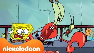 Tn. Krabs dan Plankton Bekerja BERSAMA Selama 10 Menit | SpongeBob