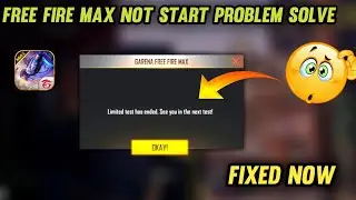 Free Fire Max Not Start Problem Solve | FF Max Not Opening Problem Solution | FF Max Globally 😍