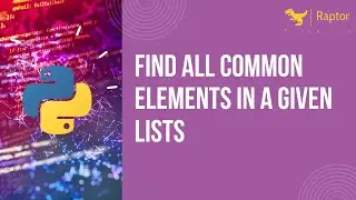 Find all common elements in a list