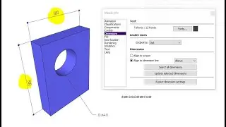 Units, dimensions and text in sketchup