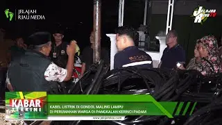 KABEL LISTRIK DI GONDOL MALING, LAMPU DI PERUMAHAN WARGA DI PANGKALAN KERINCI PADAM